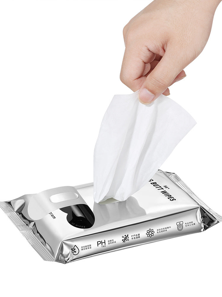 Sterilizing Private Parts Hyaluronic Acid Wet Toilet Paper Towels